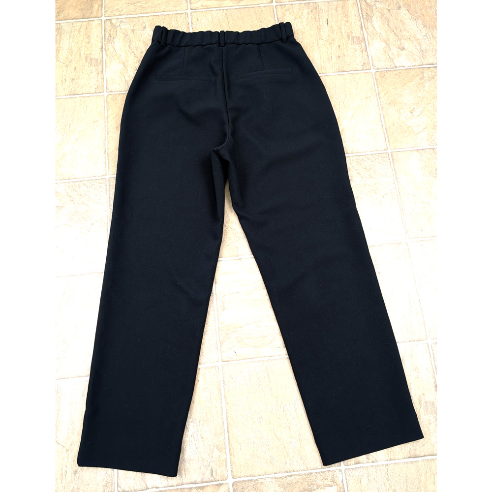 Abercrombie sz 8 Pleated Pants black high rise women 4430 - Picture 4 of 7